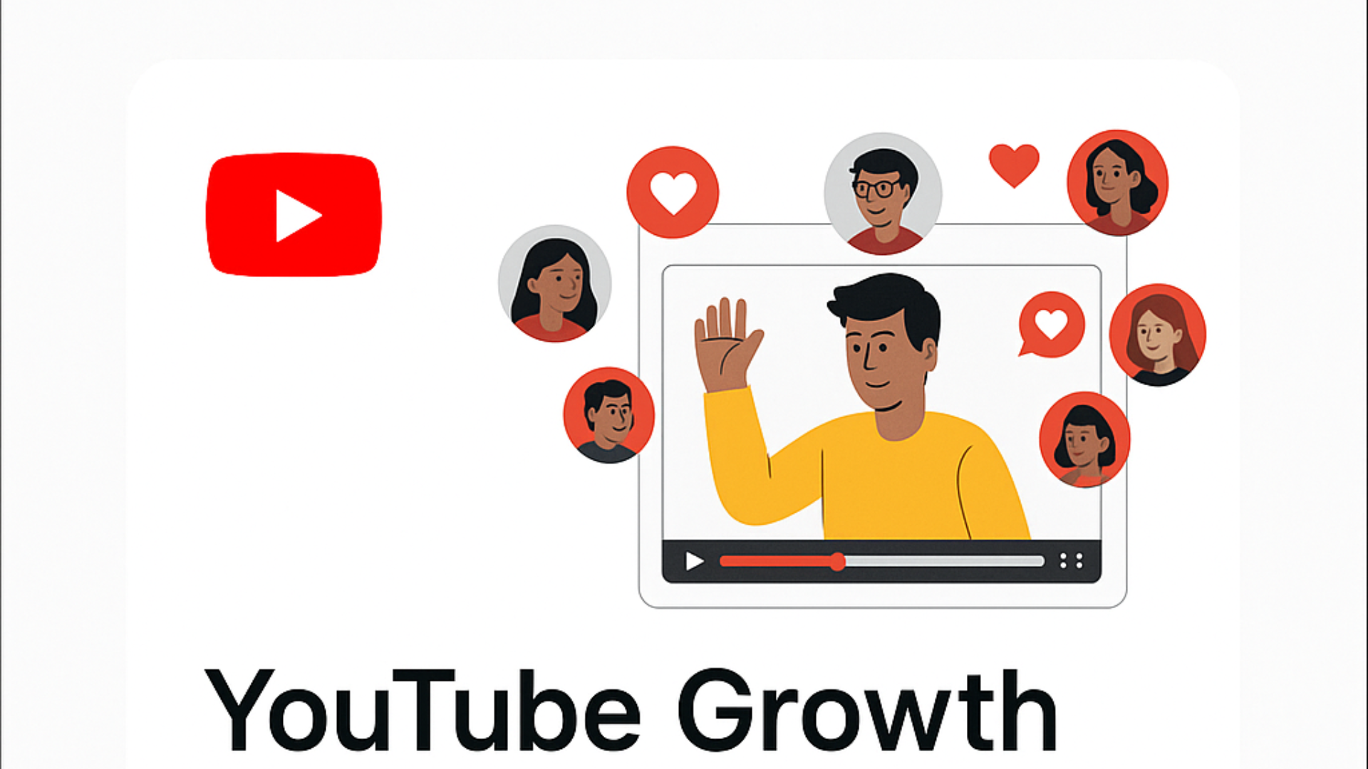 a man shows youtube enagage audience